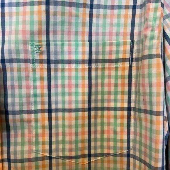 IZOD Men's Small Pastel Collard Button Down Shirt Long Sleeve Easter Spring NEW - Picture 3 of 5